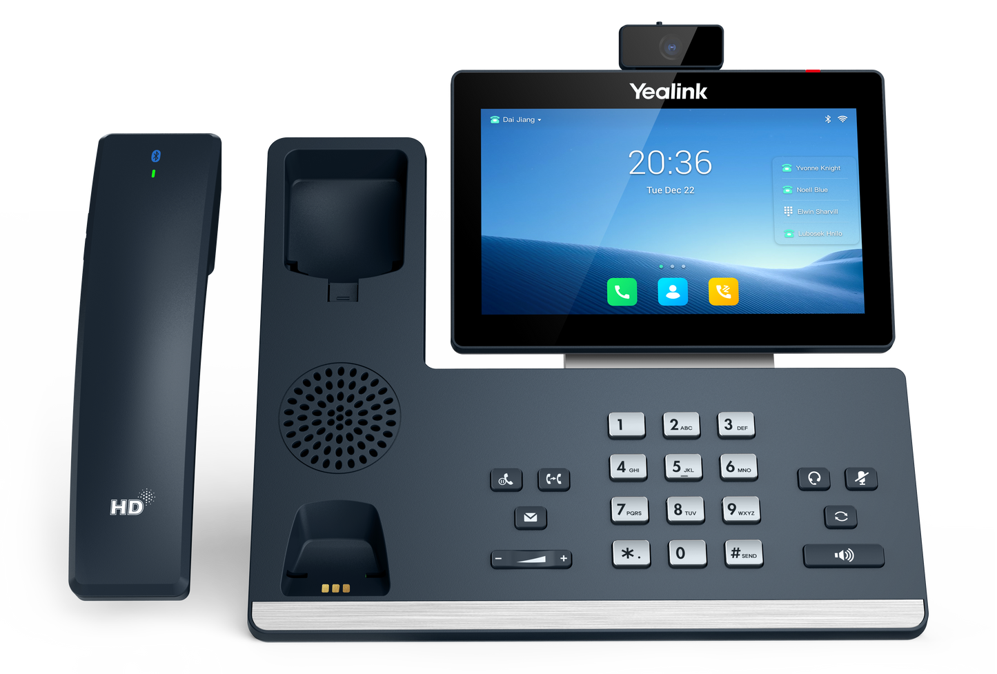 Yealink SIP-T58W Pro with Camera | Android Smart Video IP Phone with Bluetooth Handset