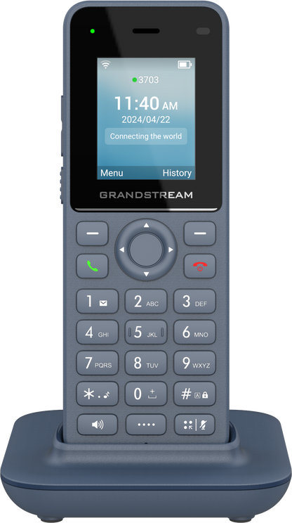 Grandstream WP816 Cordless Portable Wi-Fi IP Phone | Dual Band Wi-Fi 6, Bluetooth, Push-to-Talk
