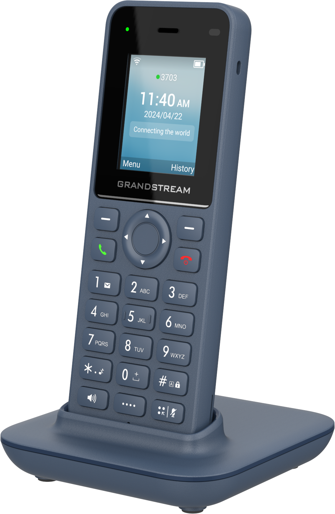 Grandstream WP816 Cordless Portable Wi-Fi IP Phone | Dual Band Wi-Fi 6, Bluetooth, Push-to-Talk