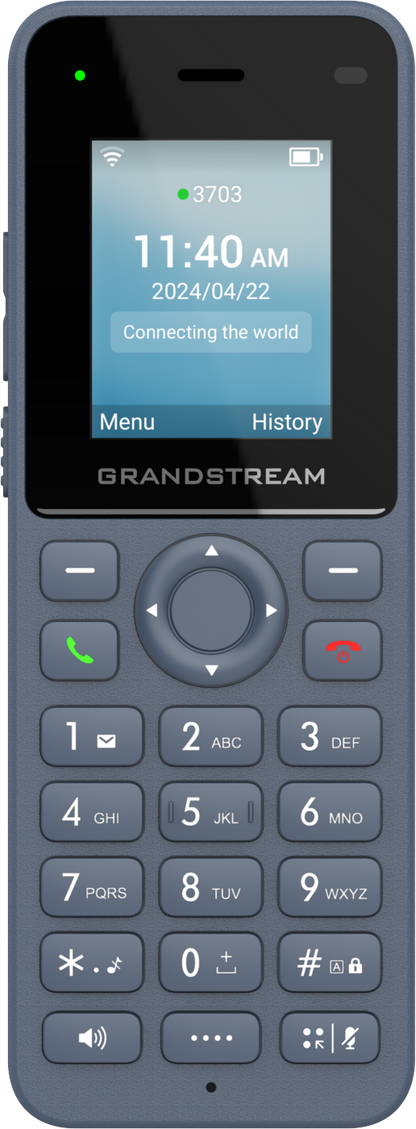 Grandstream WP816 Cordless Portable Wi-Fi IP Phone | Dual Band Wi-Fi 6, Bluetooth, Push-to-Talk
