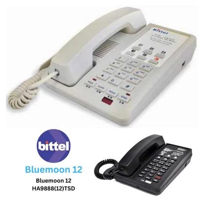 Bittel Bluemoon 12 HA9888(12)TSD Corded Telephone | Hospitality (Hearing Aid Compatible) Guestroom Phone